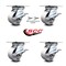 Service Caster 4 Inch Semi Steel Caster Set with Roller Bearing 4 Brake and 2 Swivel Lock SCC SCC-35S420-SSR-SLB-BSL-2-SLB-2 - alternate 6